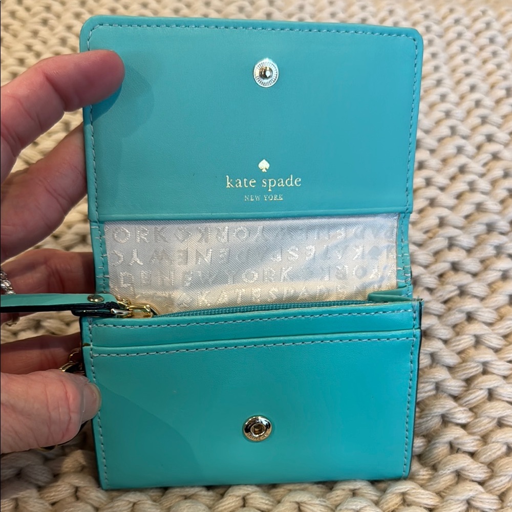 Turquoise Keychain Wallet - Picture 2 of 5